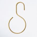 Quiet Town Shower Curtain Rings - Brass