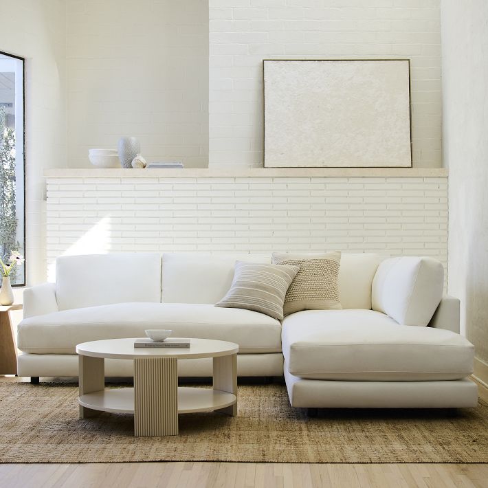 Haven 2 Piece Bumper Chaise Sectional 106 113 West Elm