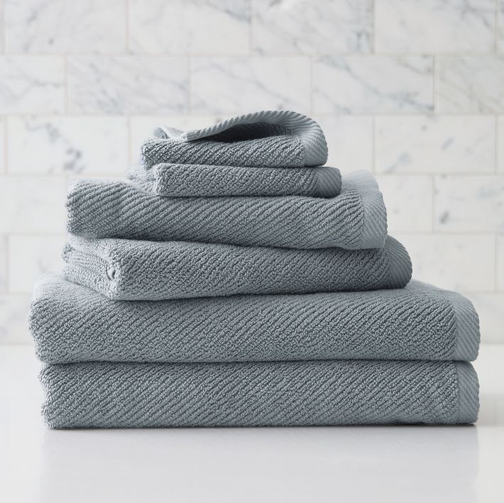 Diagonal Ribbed Towels