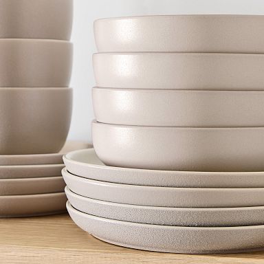 Gray Dinnerware Sets Dining Sets West Elm