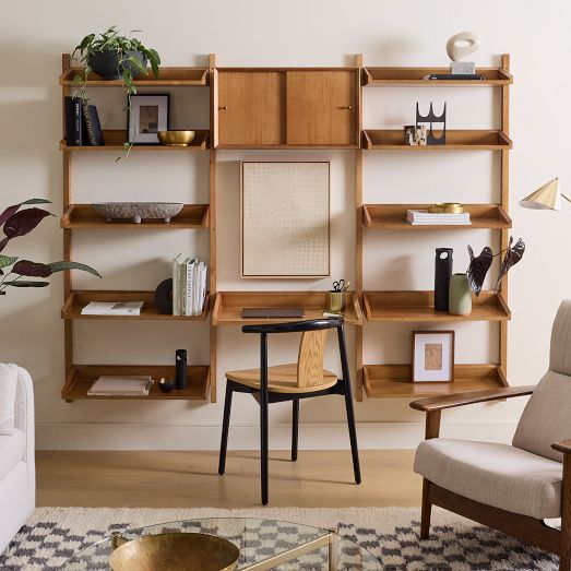 Mid century modular shelving unit discount