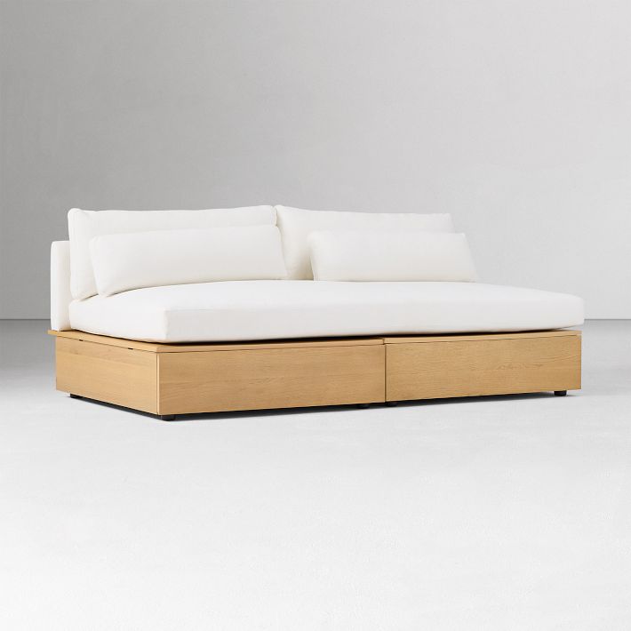 Harwood Armless Storage Sofa (75") | West Elm