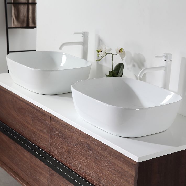 Calvet Floating Double Bathroom Vanity 55 72