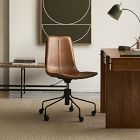 Slope Leather Swivel Office Chair