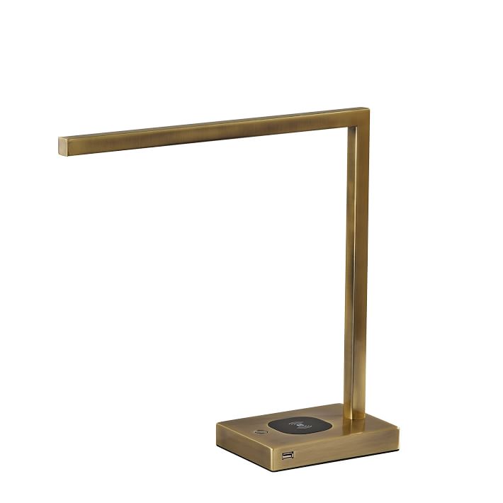 Angular LED Charging Desk Lamp