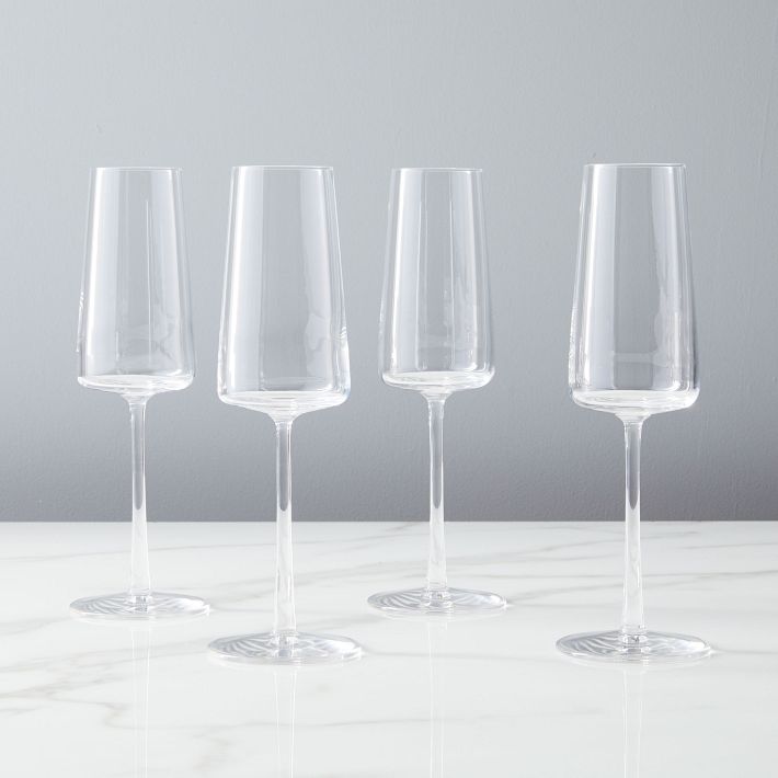 Horizon Lead-Free Crystal Champagne Flute Set of 4
