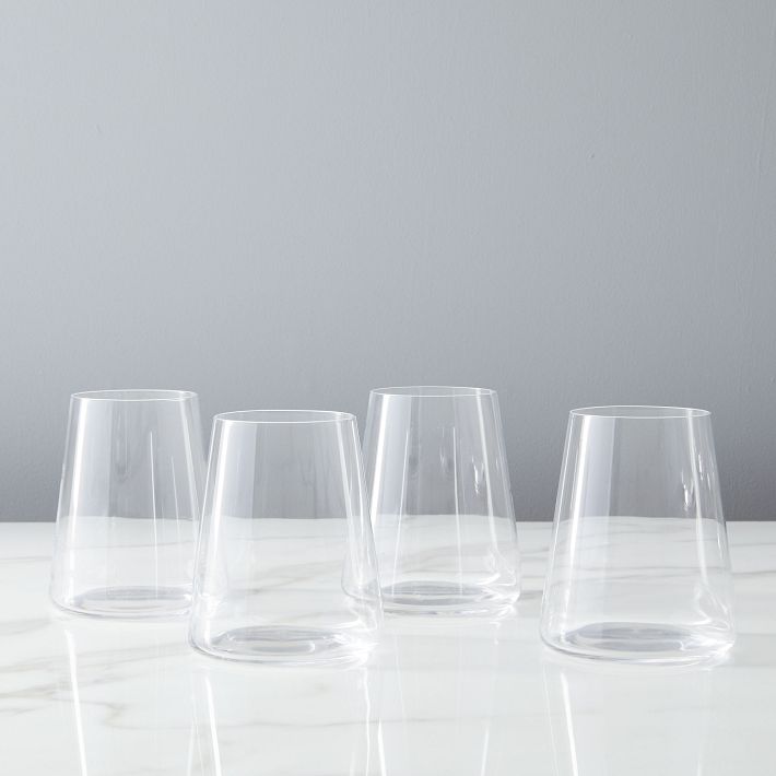 Horizon Lead-Free Crystal Stemless Wine Glass Sets