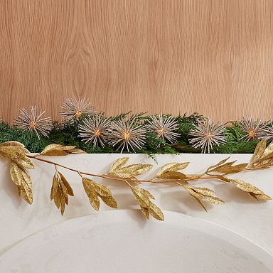 Kraft & Glitter Garland - Leaf