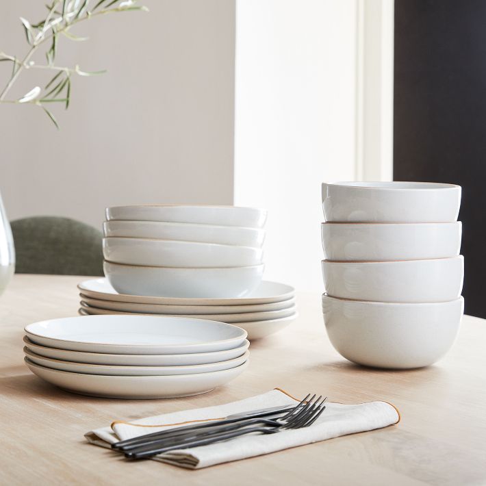 Mill Stoneware 16-Piece Dinnerware Set Natural