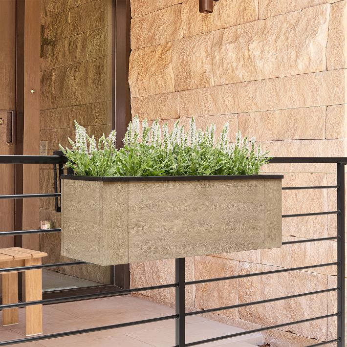 Countryside Railing Planter Outdoor Railing Planters Countryside Railing Planter Choose 2 Sizes