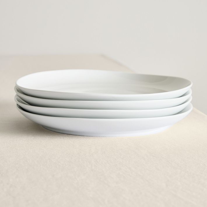 Organic Porcelain Dinner Plate Sets (white)