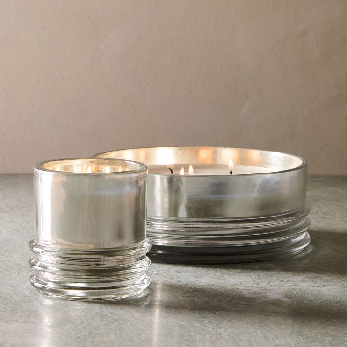 Metallic Glass Candles Balsam Fir West Elm