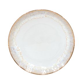 Casafina Taormina Stoneware Gold-Rimmed Dinner Plates (Set of 4)