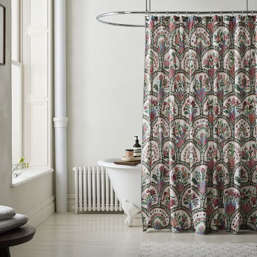 RHODE Mushroom Shower Curtain West Elm
