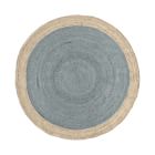 Bordered Round Jute  Rug