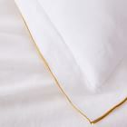 European Flax Linen Merrow Edge Duvet Cover &amp; Shams