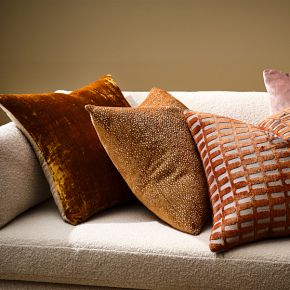 Warm Toned Velvet Pillow Cover Set West Elm