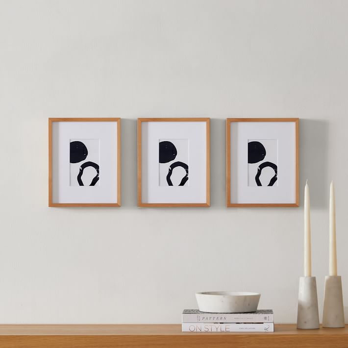Multi-Mat Wood Gallery Frames - Wheat