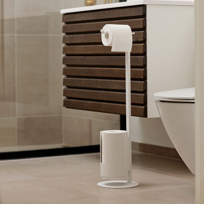 Zone Freestanding Toilet Paper Holder & Storage | West Elm