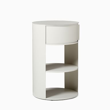 West elm round nightstand discount