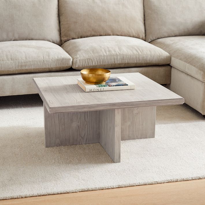 Square driftwood coffee table discount
