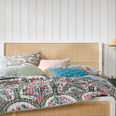 West elm rattan bed discount