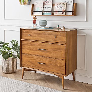 Mid Century 3 Drawer Kids Dresser 36 West Elm