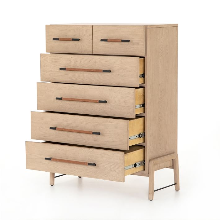 Magnolia Tall 6 Drawer Dresser Modern Oak Elegance West Elm