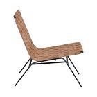 Woven Leather Lounge Chair