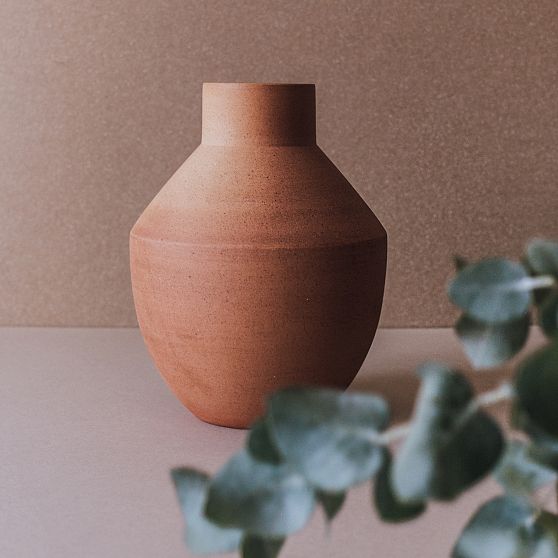Terracotta Red Handcrafted Ceramic Decorative Vase