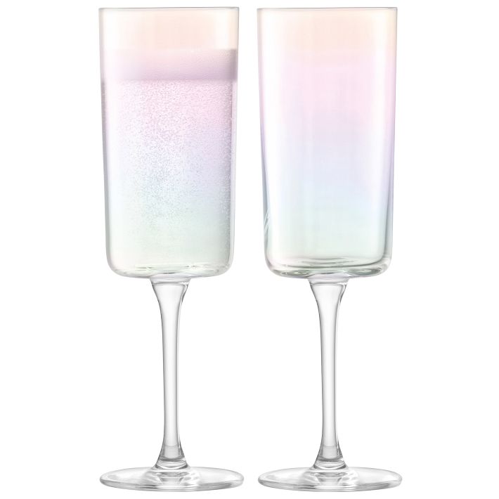 Iridescence Champagne Flutes (Set of 4)