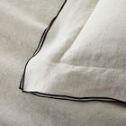 European Flax Linen Merrow Edge Duvet Cover &amp; Shams