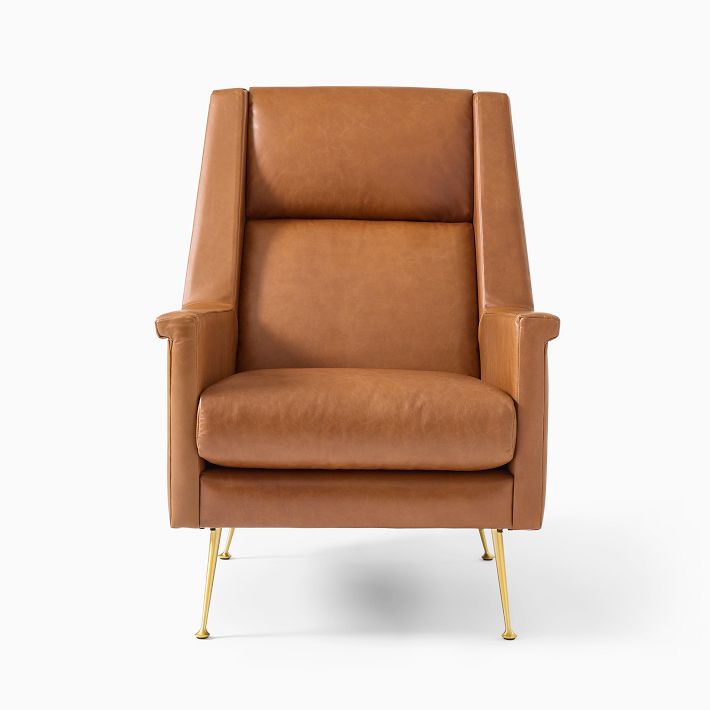 West elm orange chair top