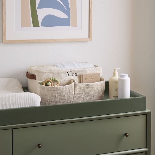 Cotton Diaper Caddy West Elm