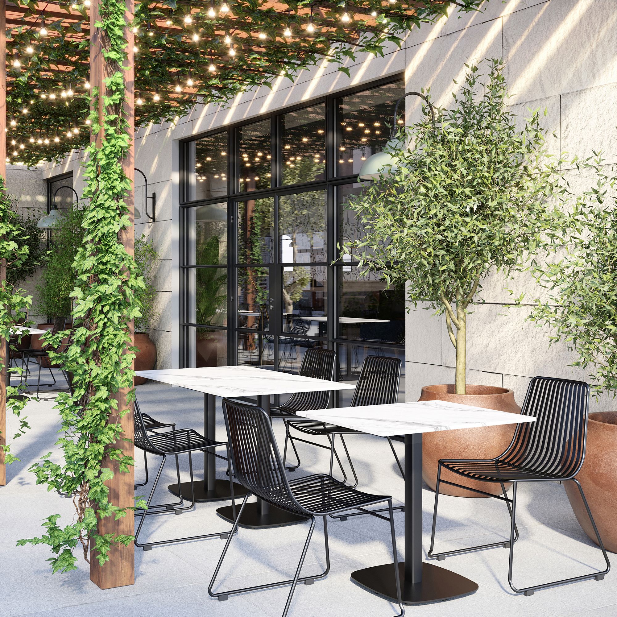 Gable Indoor/Outdoor Rectangle Bistro Table