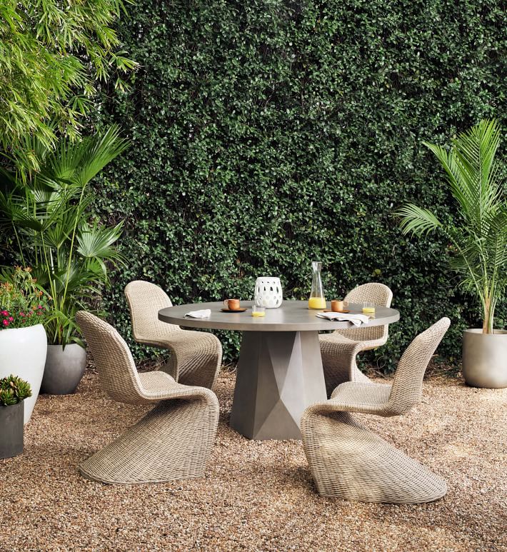 West elm patio dining table sales
