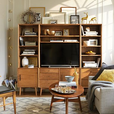 Entertainment Center Mid Century Collection West Elm