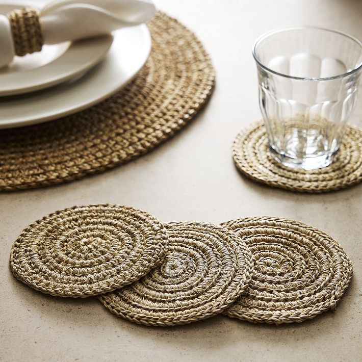 TALLO de OLIVO Fique Spiral Coasters (Set of 4)