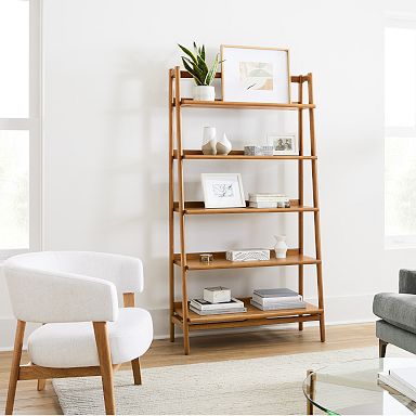 West elm bookcase white discount