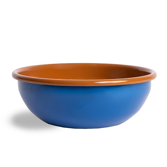 Blue and Brown Ceramic Cereal Bowl Set of 4