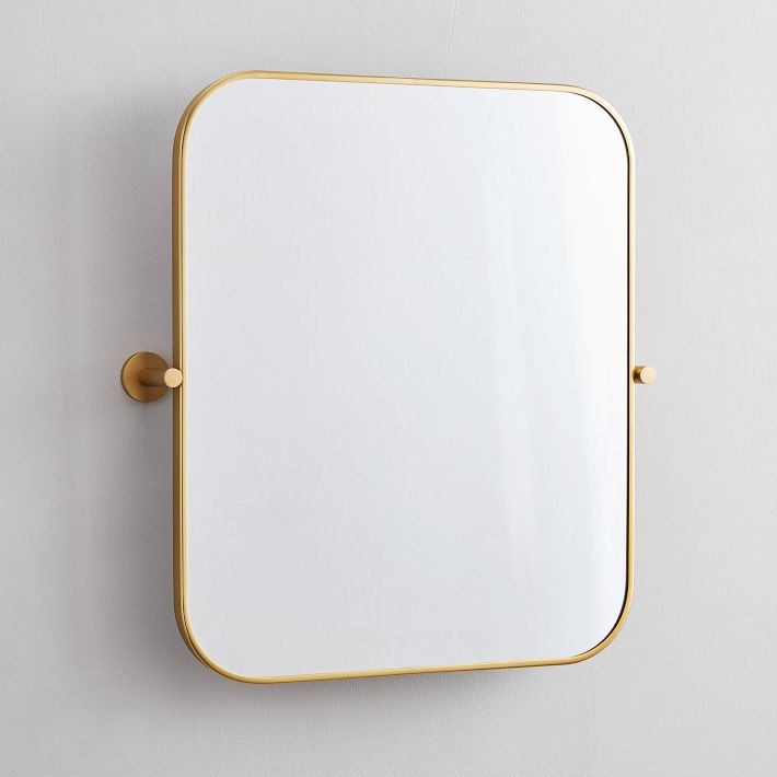 Metal Frame Pivot Wall Mirror - Rectangle