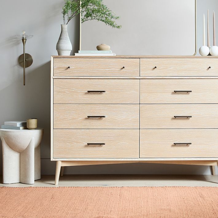 Mid Century 8 Drawer Dresser 59 West Elm