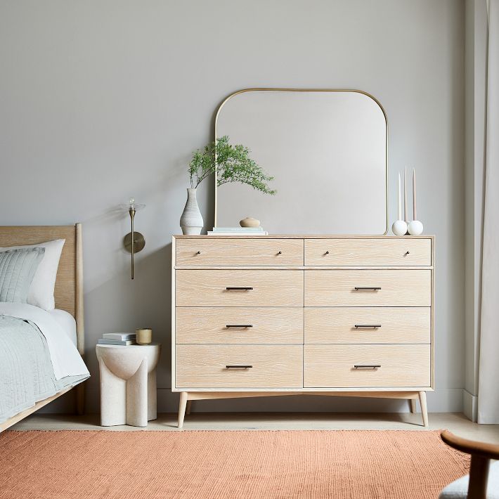 Mid Century 8 Drawer Dresser 59