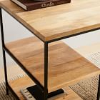 Industrial Storage 3-Piece Modular Desk w/ Open Shelves