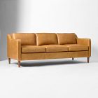 Hamilton 81" Sofa, Charme Leather, Burnt Sienna, Almond