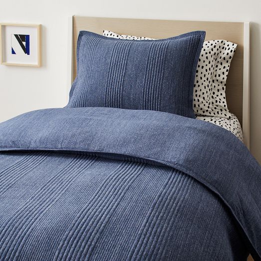 New West Elm offers Blue King Duvet Cover