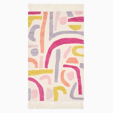 Modern Shapes Shag Rug