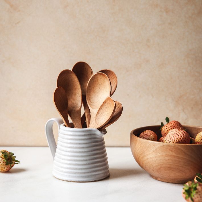 Walnut Farmhouse Pottery Essential Kitchen Little Spoons (Set of 7)