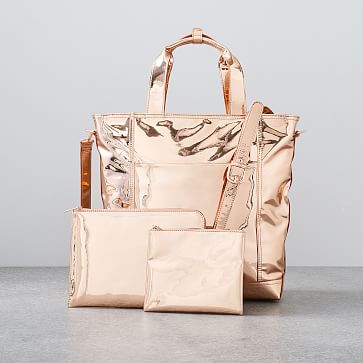 Metallic Rose Gold Travel Set West Elm