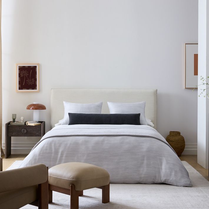 Silky TENCEL™ Striated Duvet Cover